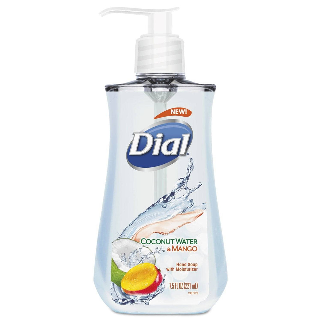 Dial Liquid Hand Soap 7 1 2 Oz Pump Bottle Coconut Water And Mango DIA12158EA TotalRestroom