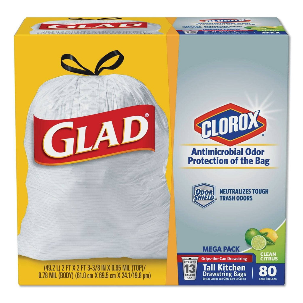 OdorShield Tall Kitchen Drawstring Bags by Glad® CLO78902BX