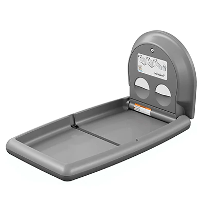 Koala Kare KB301 01 Grey Vertical Baby Changing Station Surface Mounted