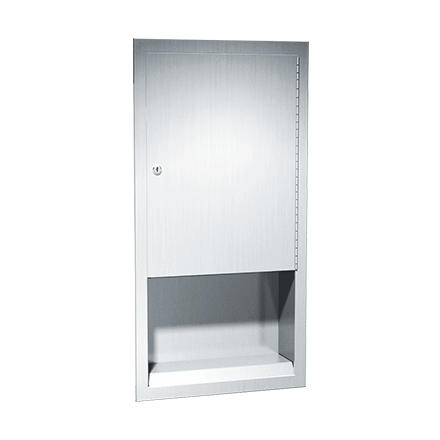 ASI 0452 Commercial Paper Towel Dispenser, Recessed-Mounted, Stainless Steel