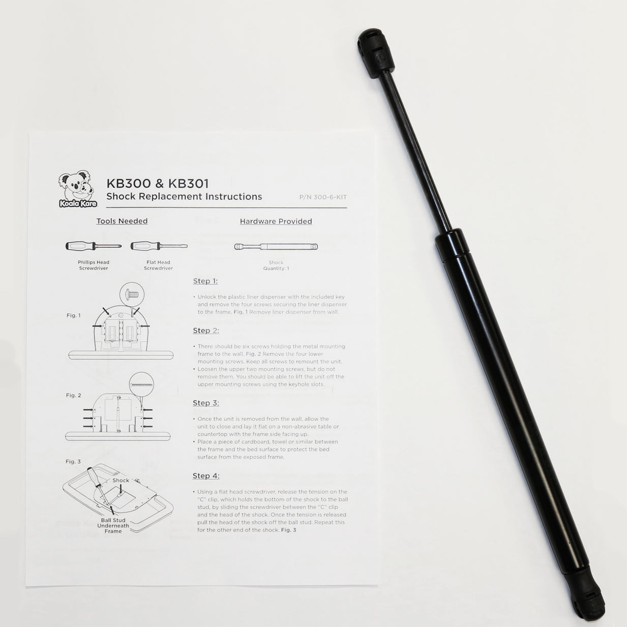 Koala Kare 300-6-KIT KIT, REPL. KB300/301 SHOCK