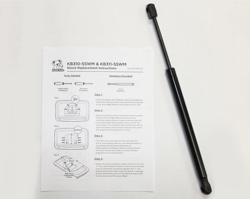 Koala Kare 310-58-WM-Kit Replacement Shock Kit for KB310/311-SSWM