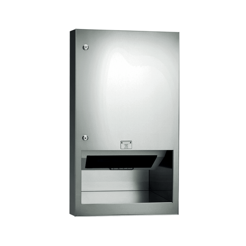 ASI 645210A-6 Simplicity - Auto Paper Towel Dispenser - Roll - Battery - Semi-Recessed