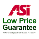 ASI 3874-P (33.125 x 18.125 x 1.25) Commercial Grab Bar, 1-1/2" Diameter x 33-1/8" Length, Stainless Steel