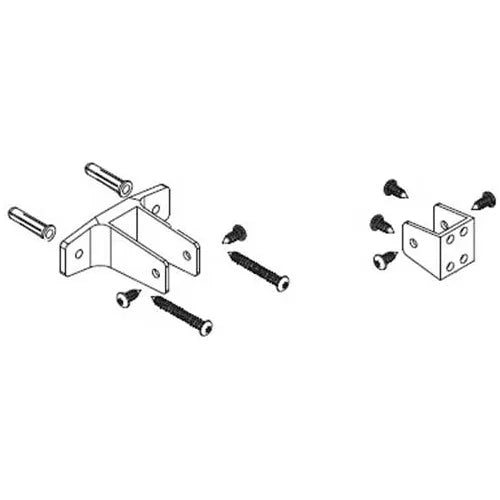 Bradley HDWT-Z1PD Toilet Partition Dividing Panel Hardware Kit for use with Bradley 1" Panels