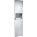 ASI 64676 Combination Commercial Paper Towel Dispenser/Waste Receptacle, Recessed-Mounted, Stainless Steel