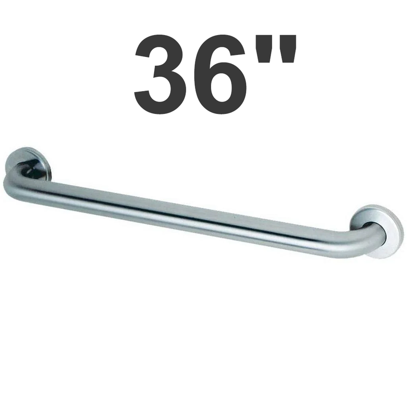 Bobrick B-6806x36 (36 x 1.5) Commercial Grab Bar, 1-1/2" Diameter x 36" Length, Concealed-Mounted, Stainless Steel