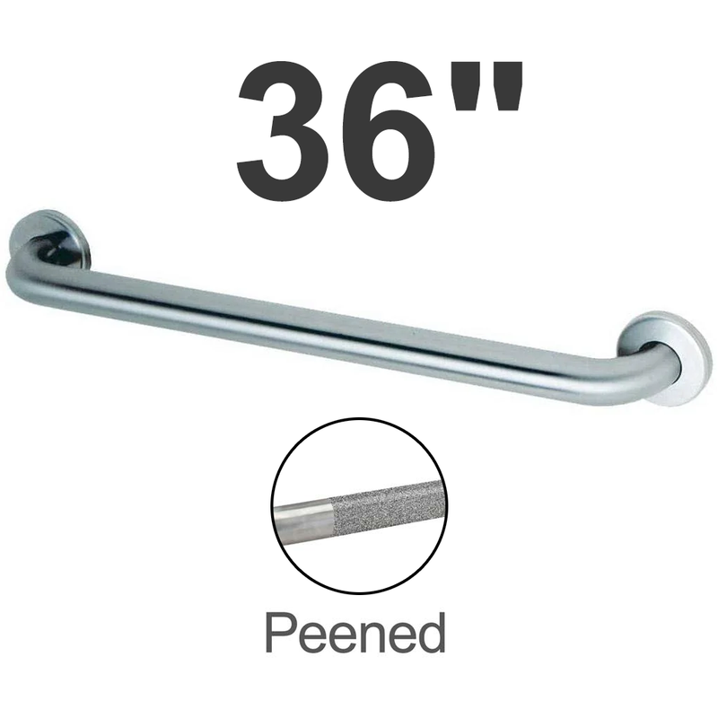 Bobrick B-6806.99x36 (36 x 1.5) Commercial Grab Bar, 1-1/2" Diameter x 36" Length, Concealed-Mounted, Stainless Steel