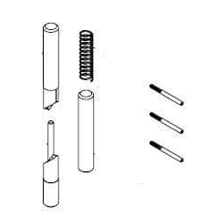 Bradley HDWP-P0091 Toilet Partition Integral Hinge Pin Kit for use with Bradley 1" Panels