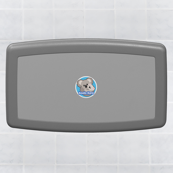 Koala Kare KB200 01 Horizontal Baby Changing Station Wall Mounted Grey TotalRestroom