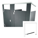 Hadrian Toilet Partition (Plastic) 1 In Corner (36"W x 61-1/4"D) IC13660-PL-HADRIAN