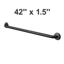 ASI 3801-42-41 (42 x 1.5) Snap Flange, Matte Black, Straight Grab Bar, 42”