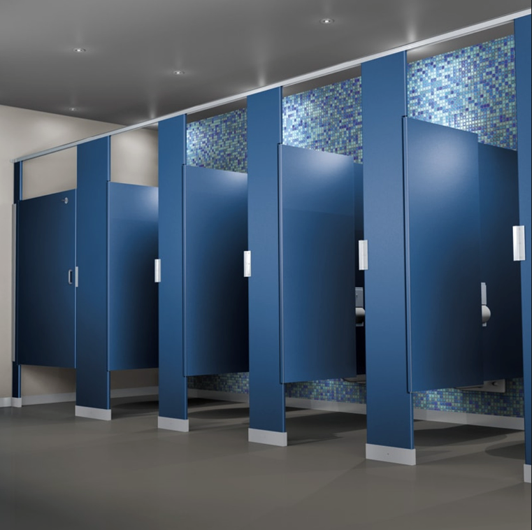 Bathroom Stalls - Solid Plastic - High Traffic Partitions