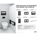 Bobrick 150CX18.MBLK (18 x 1.5) Matte Black 18" Straight Grab Bar