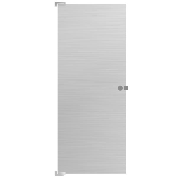 Hadrian (Stainless Steel) Stall Door (36" x 58") Includes 601025 Chrome B/F Out-Swing Hardware Kit - 510036-900