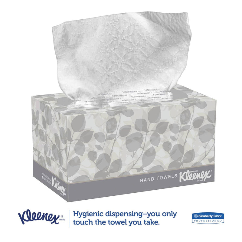 Kleenex Hand Towels, Pop-Up Box, Cloth, 9 X 10 1/2, 120/Box, 18 Boxes/Carton - KCC01701CT - TotalRestroom.com