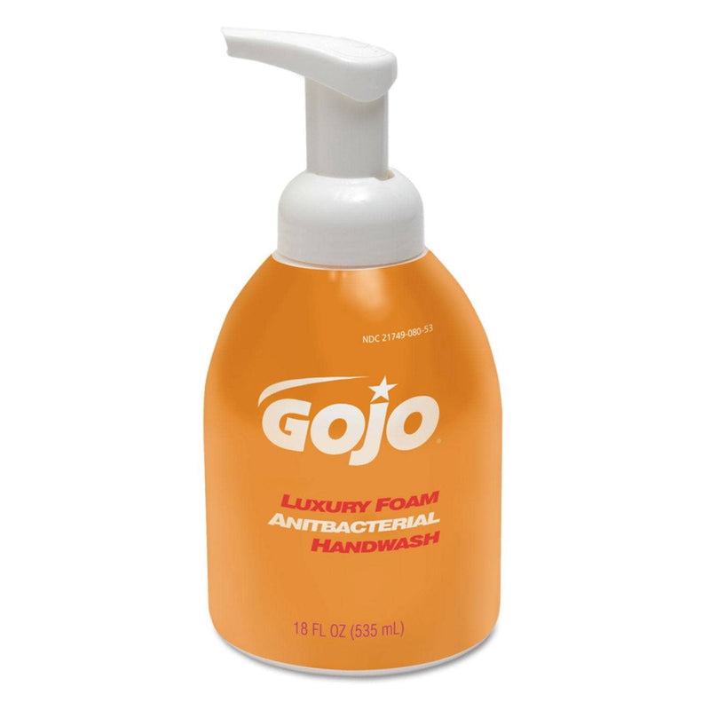 Gojo Luxury Foam Antibacterial Handwash, Fresh Fruit, 535 Ml Bottle, 4/Carton - GOJ576204 - TotalRestroom.com