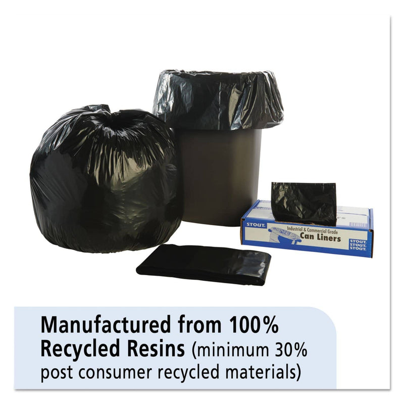 Trash Bags  33 Gallon Black Industrial Can Liner Trash Bags