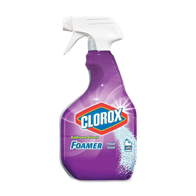 Clorox Bleach Foamer Bathroom Spray, Fresh Scent, 30 Oz Spray Bottle, 9/Carton - CLO31088 - TotalRestroom.com