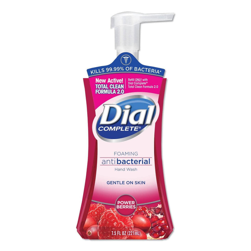 Dial Antibacterial Foaming Hand Wash Power Berries 7.5 Oz Pump Bottle DIA03016 TotalRestroom