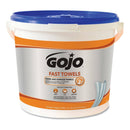 Gojo Fast Towels Hand Cleaning Towels, Cloth, 9 X 10, Blue 225/Bucket - GOJ629902EA - TotalRestroom.com