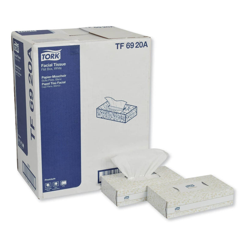 Tork Premium Facial Tissue, 2-Ply, White, 100 Sheets/Box, 30 Boxes/Carton - TRKTF6920A - TotalRestroom.com