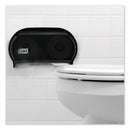 Tork Twin Standard Roll Bath Tissue Dispenser,12.75 X 5.57 X 8.25, Smoke - TRK59TR - TotalRestroom.com