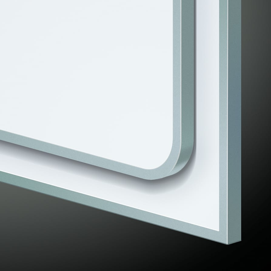 ASI 9100 Entry Series, Slim Trim w/ Square Frame Trim Type Porcelain Markerboard Square Corner 4' X 8', Length: 96