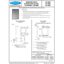 Bobrick B-1658-2436 (24x36) Tempered Glass Channel Frame Mirror 24x36