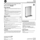 Bradley 7815-024362 (24 x 36) Commercial Restroom Mirror w/ Shelf, Channel Frame, 24" W x 36" H, Stainless Steel w/ Bright-Polished Finish