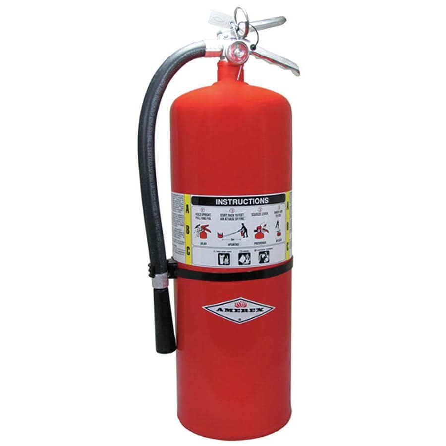 Amerex Dry Chemical Fire Extinguisher with 20 lb. Capacity and 30 sec ...