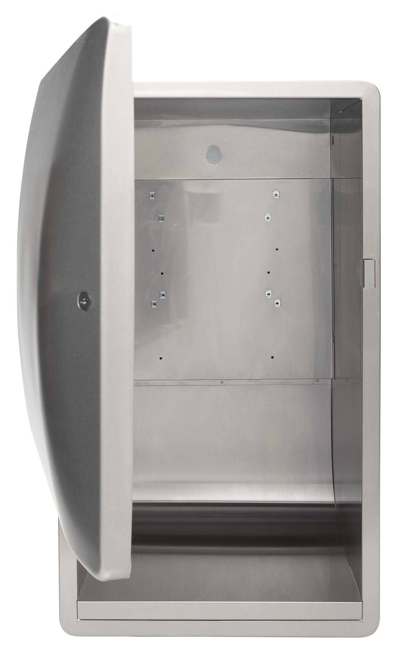 Bradley 2A09 Commercial Paper Towel Dispenser, Recessed-Mounted, Stainless Steel - TotalRestroom.com
