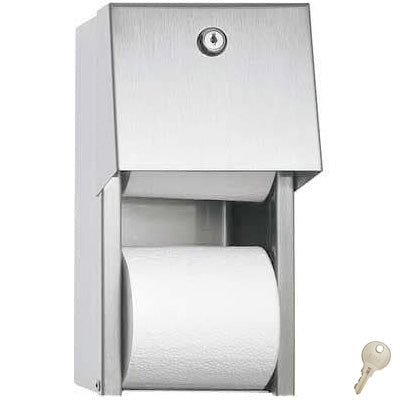 ASI 645210AC-41 Piatto Recessed Automatic Roll Paper Towel Dispenser (AC Plug-In), Black Phenolic Door, 16-1/16 x 28 x 9-13/16