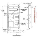 Bobrick B-3579 Combination Commercial Seat-Cover Dispenser/Toilet Paper Dispenser/Waste Receptacle, Surface-Mounted, Stainless Steel - TotalRestroom.com