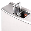 Bobrick B-4112 Commercial Soap Dispenser, Surface-Mounted, Manual-Push, Stainless Steel - 40 Oz - TotalRestroom.com