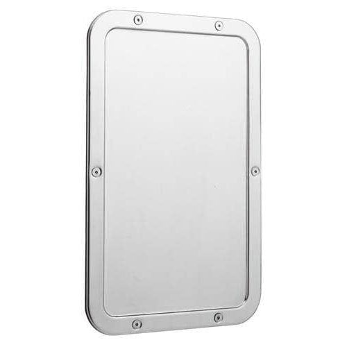 Bobrick B-942 Commercial Vandal-Resistant Mirror, Frameless, 11-1/4" W x 17-1/4" H