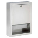 Bradley 2441-11 Commercial BX-Paper Towel Dispenser, Surface Mounted, Stainless Steel