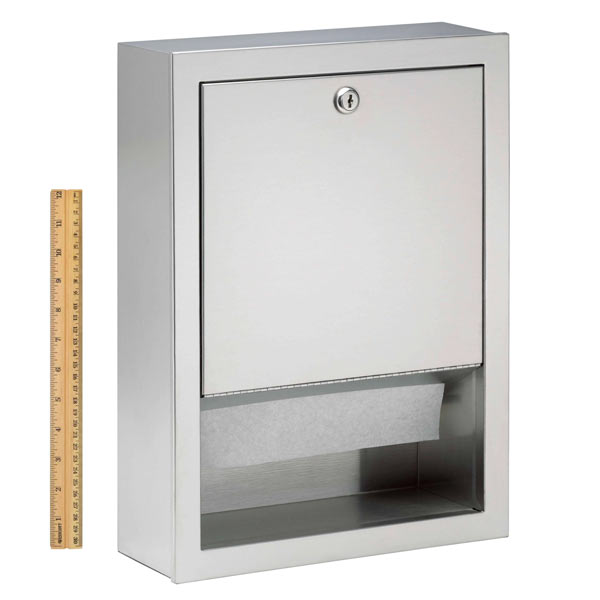 Bradley 2441-11 Commercial BX-Paper Towel Dispenser, Surface Mounted, Stainless Steel