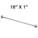 Bradley 8520-001180 Commercial Grab Bar, 1" Diameter x 18" Length, Stainless Steel - TotalRestroom.com