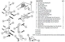 Bradley SD2-FH Toilet Partition Door Hardware Kit, Flat-Hinge, Out-Swing, Steel - TotalRestroom.com