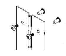 Bradley HDWC-S0136 Toilet Partition Continuous Piano Hinge, Stainless Steel - TotalRestroom.com