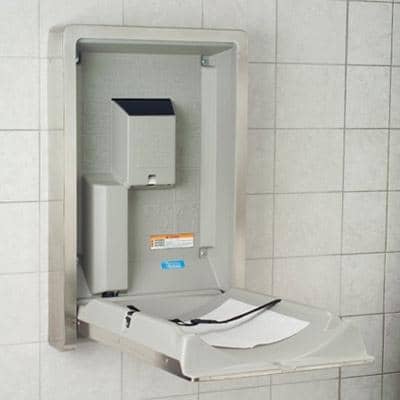 Koala Kare KB111-SSWM Vertical Baby Changing Station, Surface Mount, Stainless Steel - TotalRestroom.com