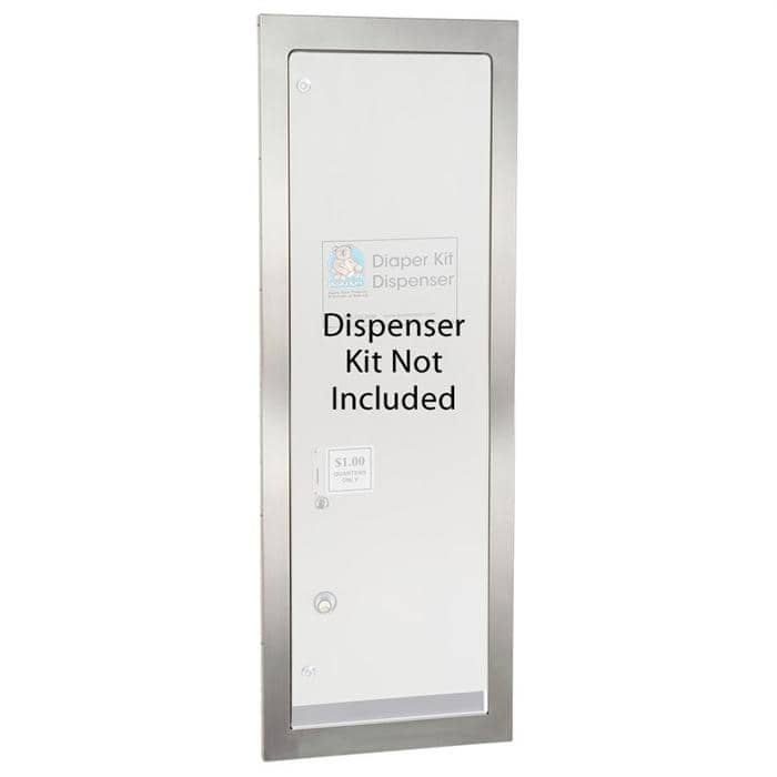 Koala Kare KB144-99 Trim for Recess Mounting Diaper Kit Dispenser, Stainless Steel - TotalRestroom.com