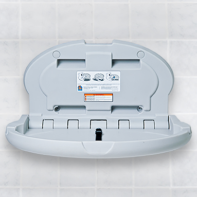 Koala Kare KB208-12 Horizontal Oval Baby Changing Station, Grey Granite