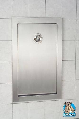 Koala Kare KB111-SSRE Vertical Baby Changing Station, Recess Mount, Stainless Steel - TotalRestroom.com