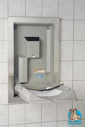 Koala Kare KB111-SSRE Vertical Baby Changing Station, Recess Mount, Stainless Steel - TotalRestroom.com