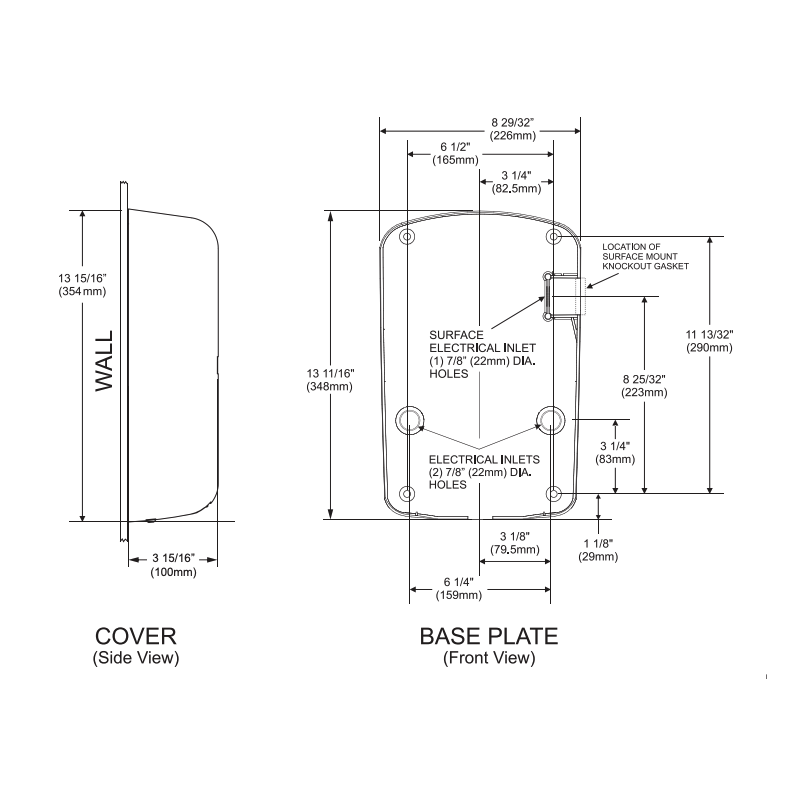 Xlerator TA-SB, ThinAir Hand Dryer, Brushed Stainless Steel