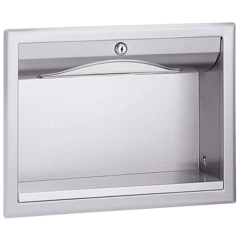 Bradley 198 Commercial Paper Towel Dispenser, Recessed-Mounted, Stainless Steel - TotalRestroom.com