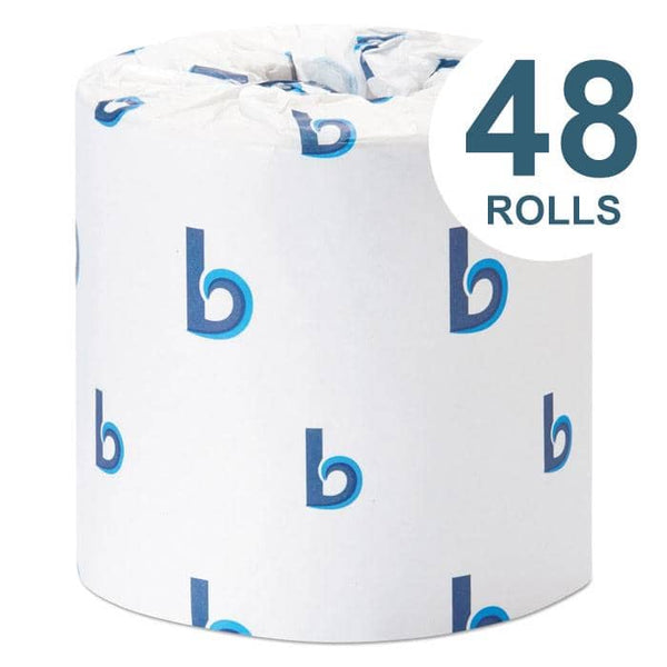 Georgia-Pacific Jumbo Jr. Bathroom Tissue Roll, Septic Safe, 2-Ply, White, 1000 ft, 8 Rolls/Carton - GPC12798