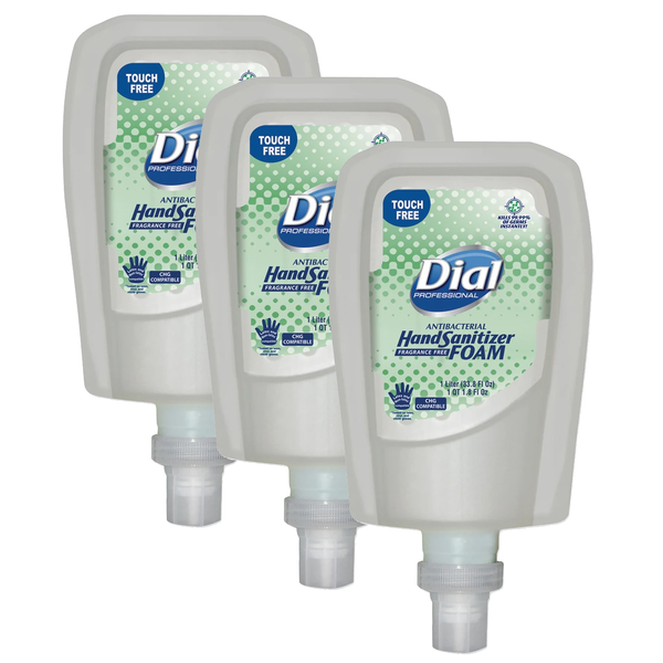 Dial Fit Fragrance Free Antimicrobial Foaming Hand Sanitizer Touch